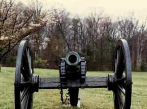 Bull Run, Virginia, Battlefield Cannon (© F. P. Dorchak, April 22, 1990)